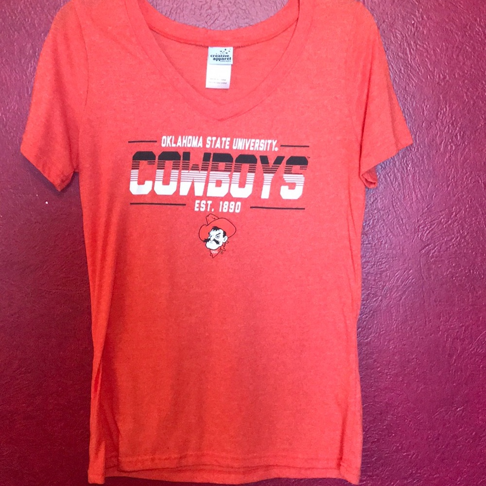 V neck OSU Cowboys T
